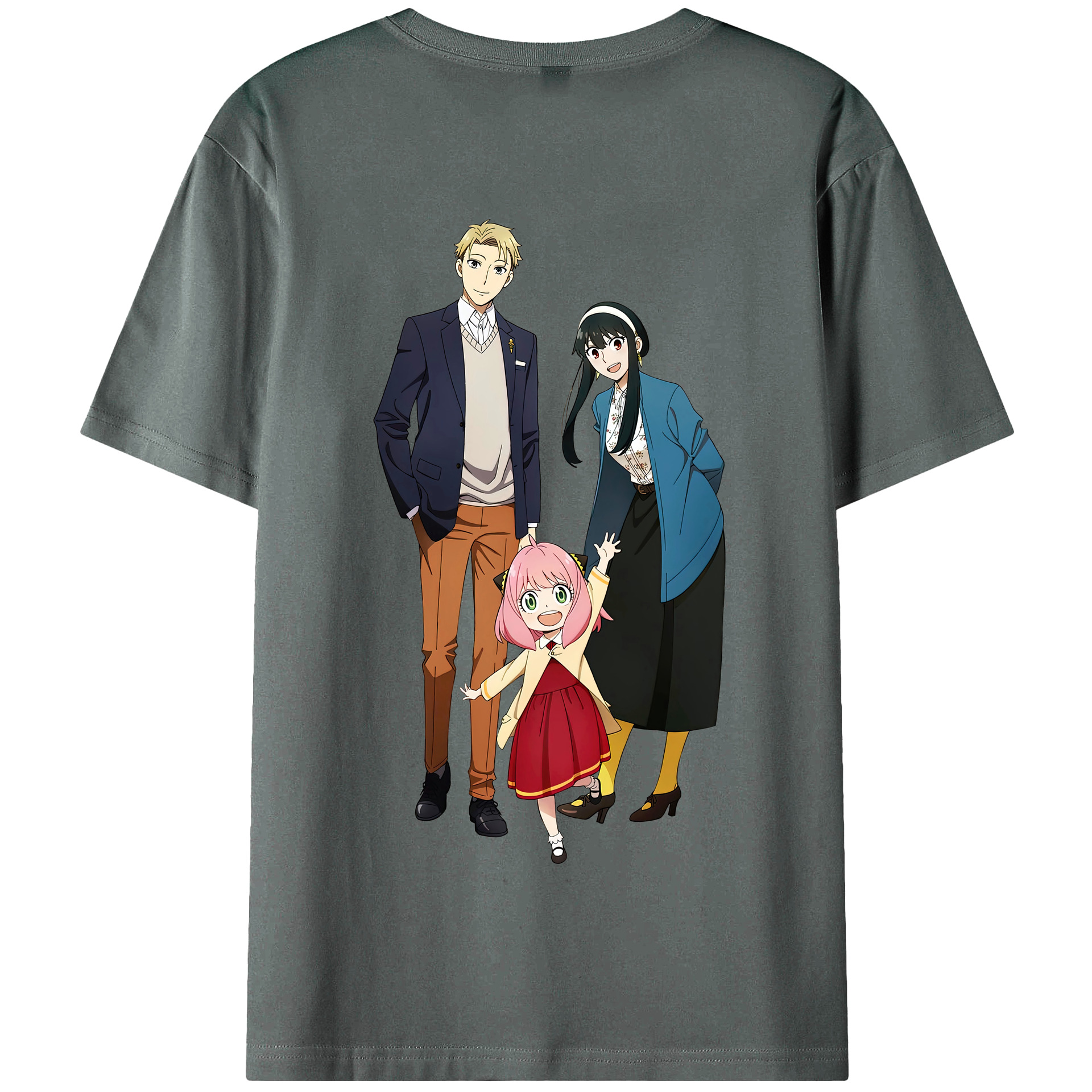 （画像用） SPY×FAMILY间谍家家酒 綿100％半袖Tシャツ（背面プリント）